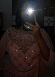 Pink Heavy Designer Sharara Suit