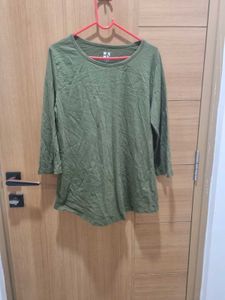 Green Stretchable T-shirt