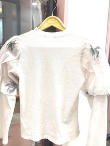 Elegant Floral Sleeve Top