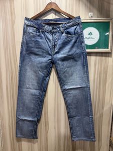 Emporio Armani Blue Straight Fit Jeans
