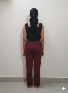 Maroon Flared Pants