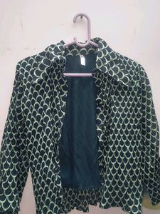 Printed Black Blouse
