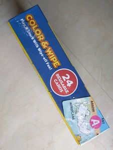 Color &amp; Wipe Alphabet Learning Cards