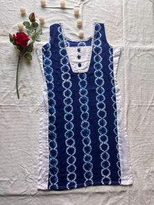 Blue Printed Kurti