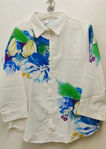 Floral Print Button-Down Shirt