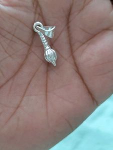 Pure Silver Hanumanji And Gada Pendant