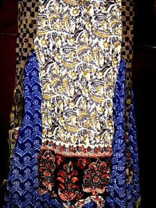 AFSANA 2 In 1 Blue Anarkali Suit