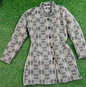 Retro Plaid Coat unused brand new