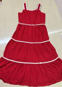 red midi beautiful gown