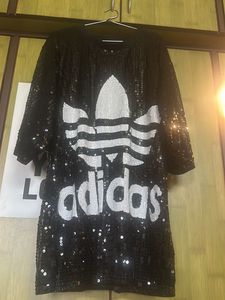 Black Sequence Adidas Dress