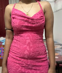 Pink Dress + Corset Top