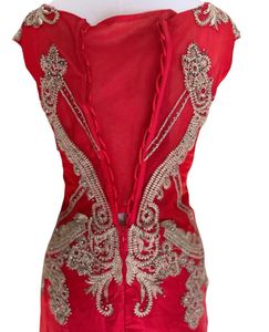 Red &amp; Gold Ethnic Gown🎀❤️🦄