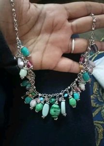 Colorful Beaded Statement Necklace