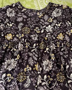 Floral Print Tunic Top