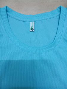 baby blue ribbed crop tee scoop neck basic tshirt