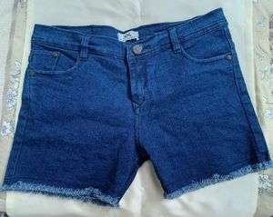 Blue Denim Shorts