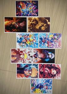 🌟 New! 10 Shonen &amp; Gaming Poster Stickers - High