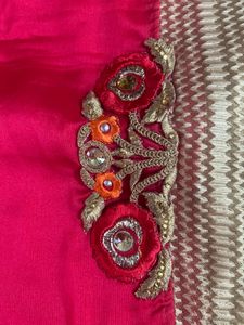 Rust Saree