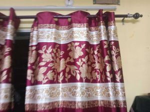 Elegant Maroon Curtains