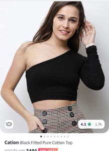 Black Fitted Top