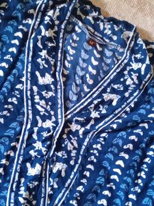 Elegant Blue Printed Kurta