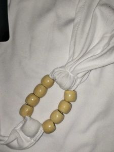 Elegant White Halter Top