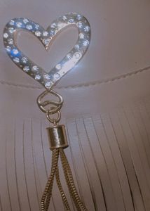 Fringe Heart Crossbody Bag