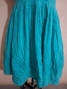 Aqua V-Neck Fit &amp; Flare Dress