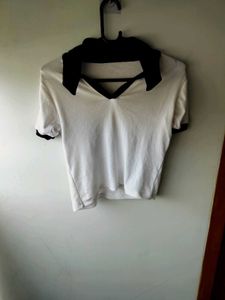 White Top with Black Trim