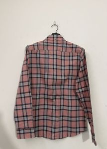 Pink Plaid Cotton Shirt