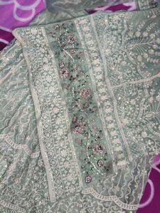 Pista Colour Pakistani Style Sharara Suit