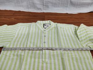 Striped Green Kurta
