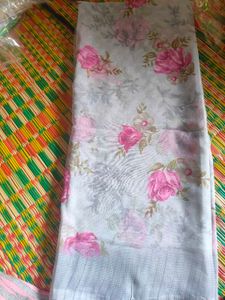 Floral Print Saree