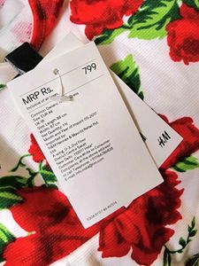 H&M Floral Mini Skater Dress- Brand New