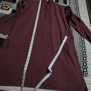 Khadi Brown Cotton Kurta