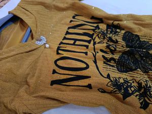 Stylish Mustard Graphic Tee