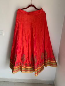 Very Beautiful Lehenga Choli With Dupatta And Heavy Work On Blouse Of Xl Size