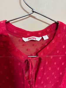 Carrot Peplum Top