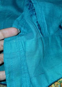 Teal Readymade Saree Blouse