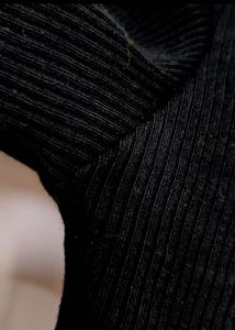 Black Lace-Up T-Shirt