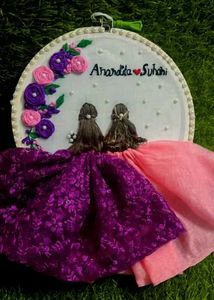Custom Embroidery Hoop Wedding Gift