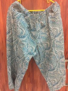 Blue T-shirt with Lace Detail