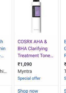 Cosrx AHA BHA Clarifying Treatment Toner