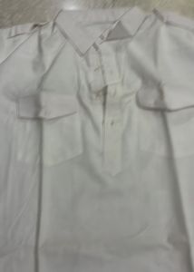 Sky Blue Vest With Kurta N Bottom