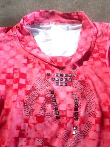 Pink Checkered Long Sleeve