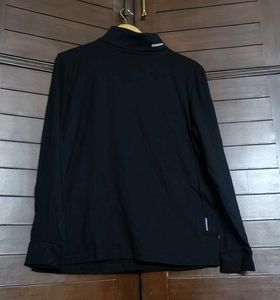 Donnay Men Black Cotton long neck Tshirt