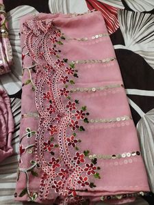Embellished Pakistani Suit With Bangles Free