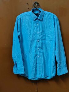 Blue Striped Formal Shirt, Johns Miller