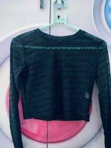 net crop top