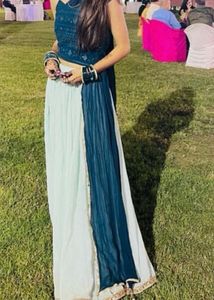 Teal &amp; Mint Green Indian Outfit